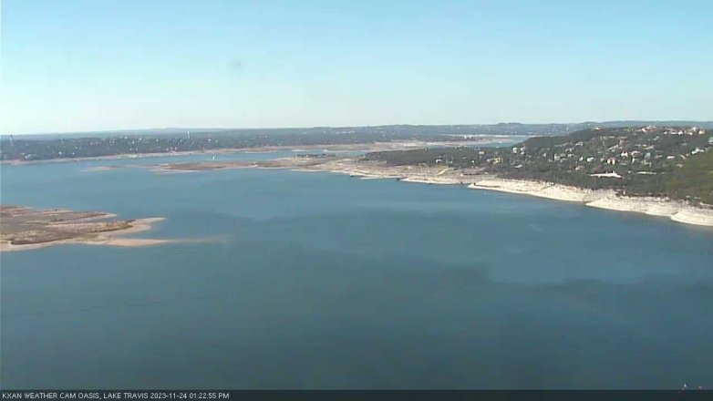Lake Travis webcam, November 24, 2023 1:25 PM CT