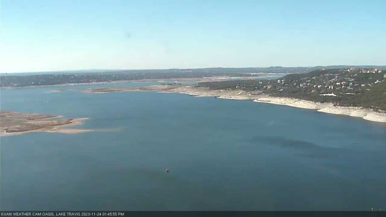 Lake Travis webcam, November 24, 2023 1:45 PM CT