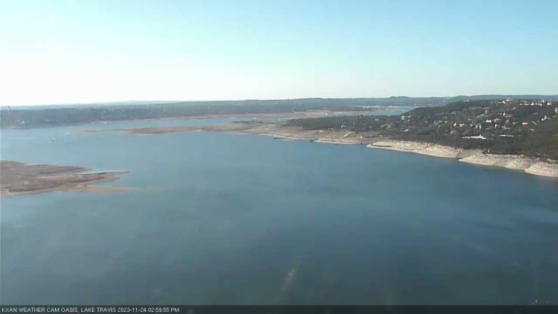 Lake Travis webcam, November 24, 2023 3:00 PM CT