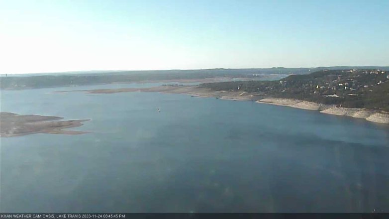 Lake Travis webcam, November 24, 2023 3:45 PM CT