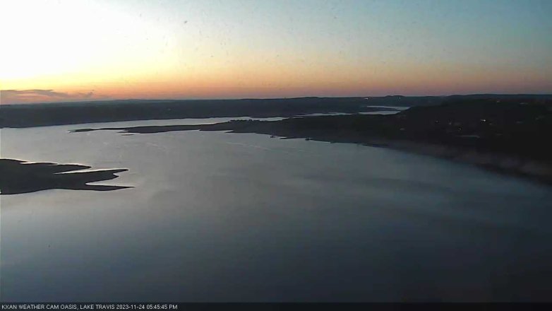 Lake Travis webcam, November 24, 2023 5:45 PM CT