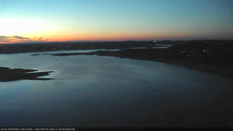 Lake Travis webcam, November 24, 2023 6:00 PM CT