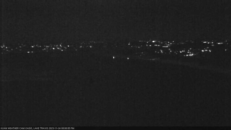 Lake Travis webcam, November 24, 2023 8:00 PM CT