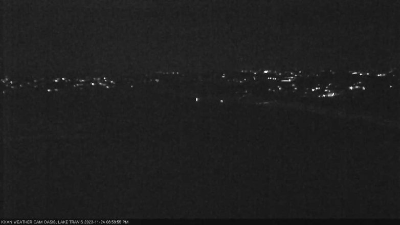 Lake Travis webcam, November 24, 2023 9:00 PM CT