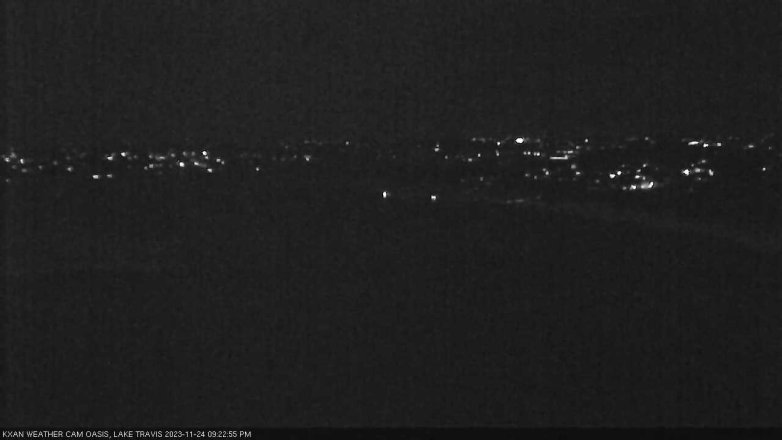 Lake Travis webcam, November 24, 2023 9:25 PM CT