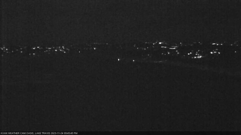 Lake Travis webcam, November 24, 2023 9:45 PM CT
