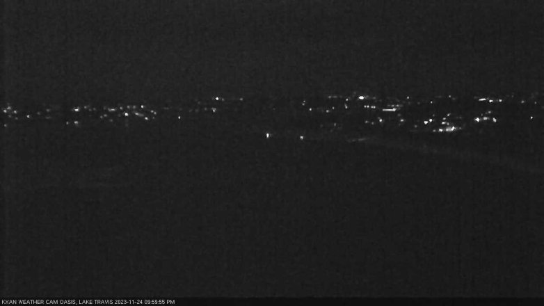 Lake Travis webcam, November 24, 2023 10:00 PM CT