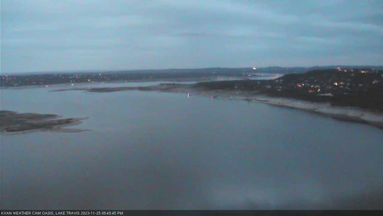 Lake Travis webcam, November 25, 2023 5:45 PM CT