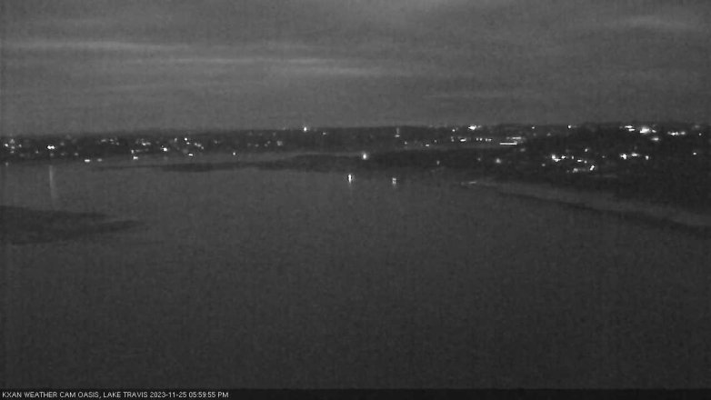Lake Travis webcam, November 25, 2023 6:00 PM CT