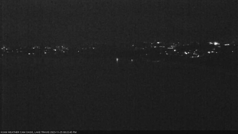 Lake Travis webcam, November 25, 2023 8:25 PM CT