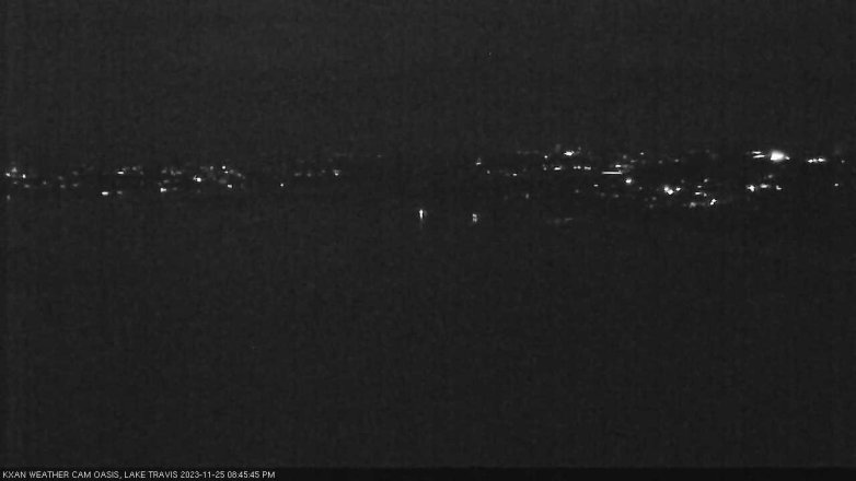 Lake Travis webcam, November 25, 2023 8:45 PM CT