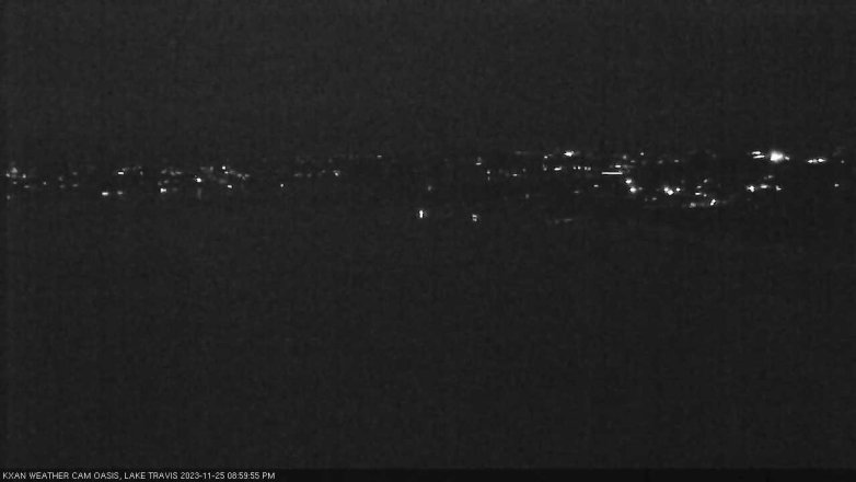 Lake Travis webcam, November 25, 2023 9:00 PM CT