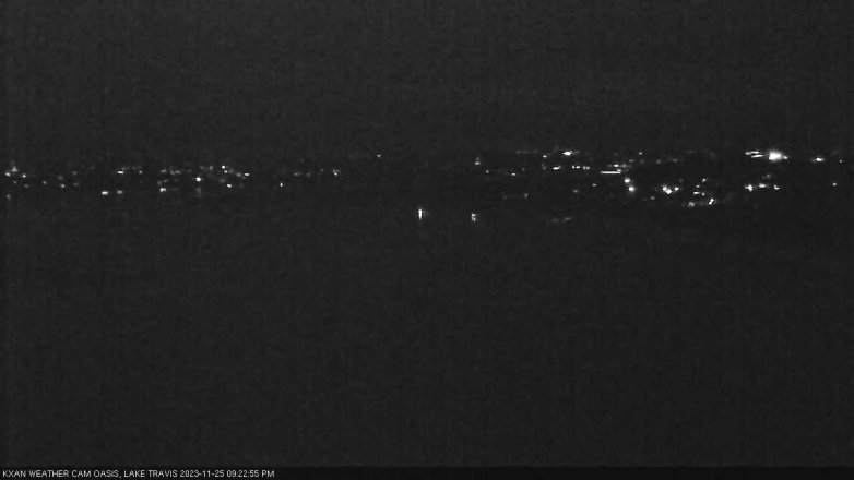Lake Travis webcam, November 25, 2023 9:25 PM CT