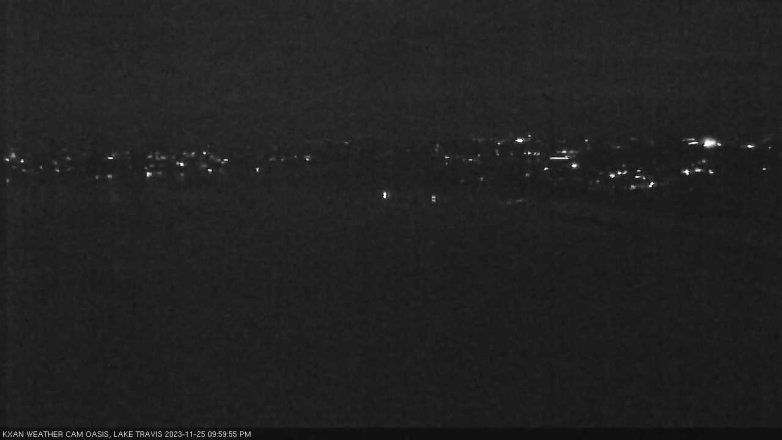 Lake Travis webcam, November 25, 2023 10:00 PM CT