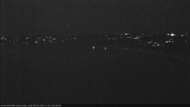 Lake Travis webcam, November 25, 2023 10:25 PM CT