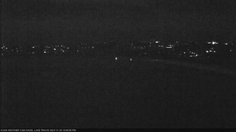 Lake Travis webcam, November 25, 2023 10:45 PM CT