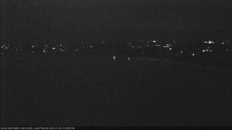 Lake Travis webcam, November 25, 2023 11:25 PM CT