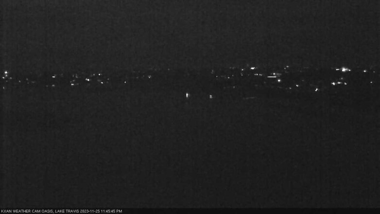 Lake Travis webcam, November 25, 2023 11:45 PM CT