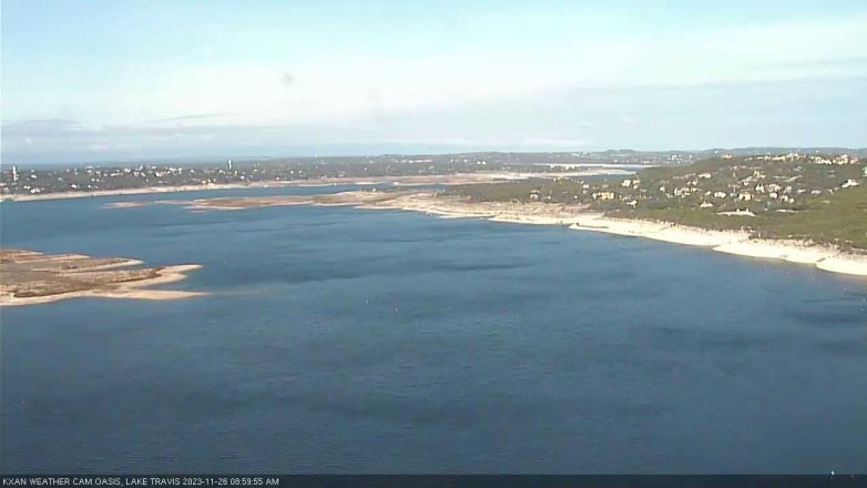 Lake Travis webcam, November 26, 2023 9:00 AM CT