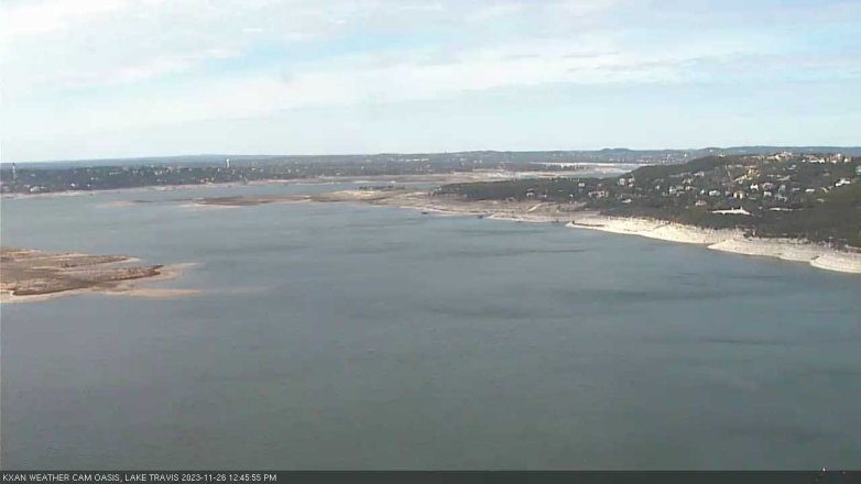 Lake Travis webcam, November 26, 2023 12:45 PM CT
