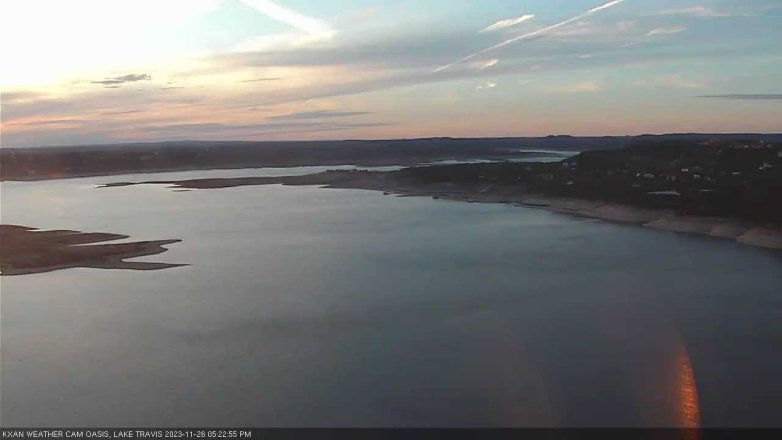 Lake Travis webcam, November 26, 2023 5:25 PM CT