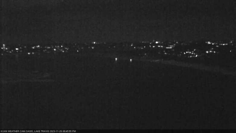 Lake Travis webcam, November 26, 2023 8:45 PM CT