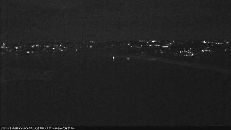 Lake Travis webcam, November 26, 2023 9:00 PM CT