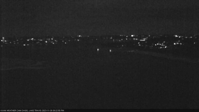 Lake Travis webcam, November 26, 2023 9:25 PM CT