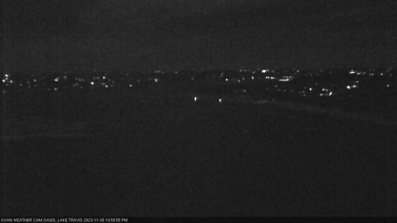 Lake Travis webcam, November 26, 2023 11:00 PM CT