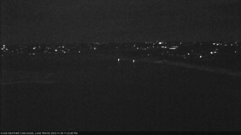 Lake Travis webcam, November 26, 2023 11:25 PM CT