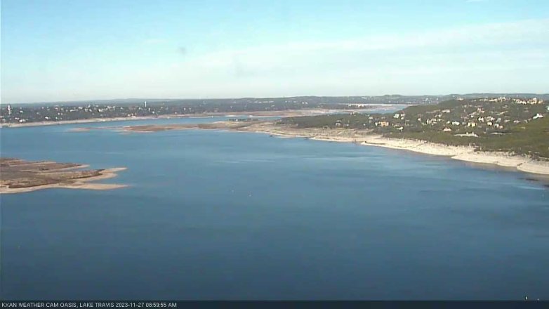Lake Travis webcam, November 27, 2023 9:00 AM CT