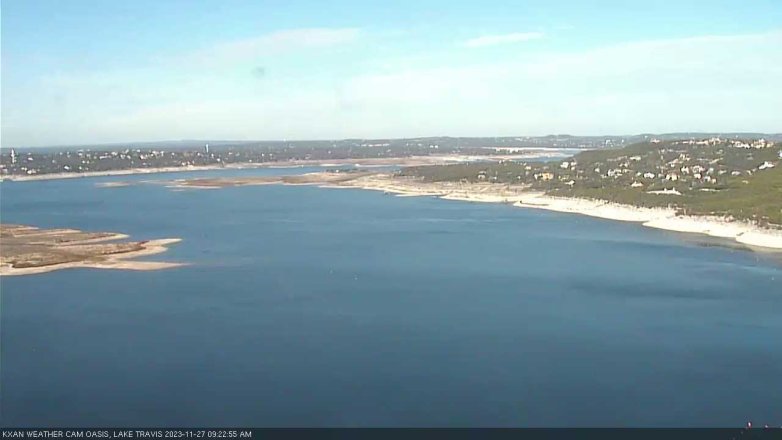 Lake Travis webcam, November 27, 2023 9:25 AM CT