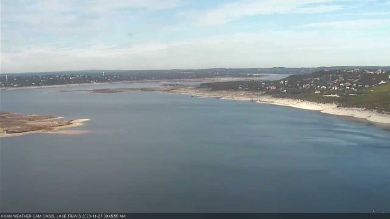 Lake Travis webcam, November 27, 2023 9:45 AM CT