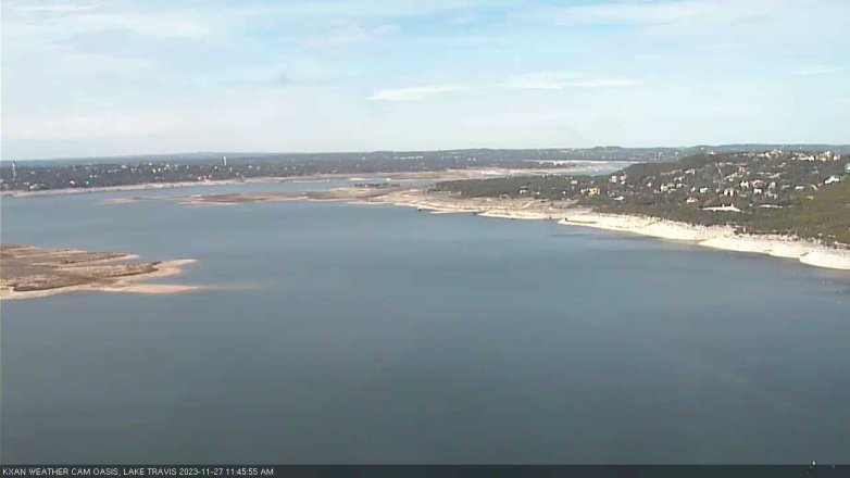 Lake Travis webcam, November 27, 2023 11:45 AM CT