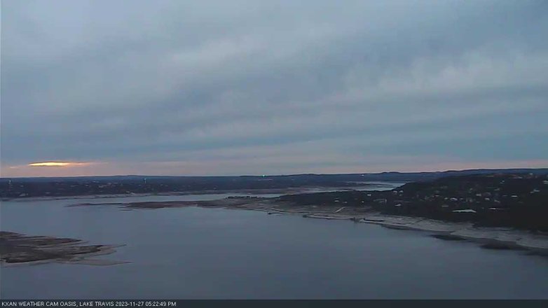 Lake Travis webcam, November 27, 2023 5:25 PM CT