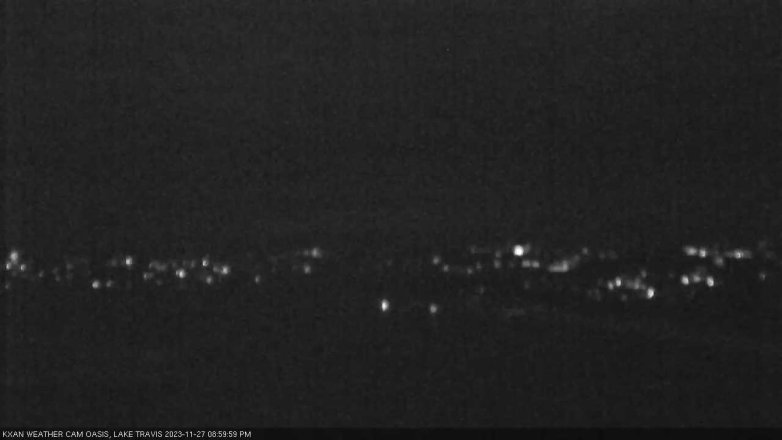 Lake Travis webcam, November 27, 2023 9:00 PM CT