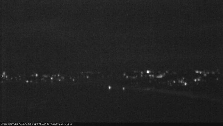 Lake Travis webcam, November 27, 2023 9:25 PM CT