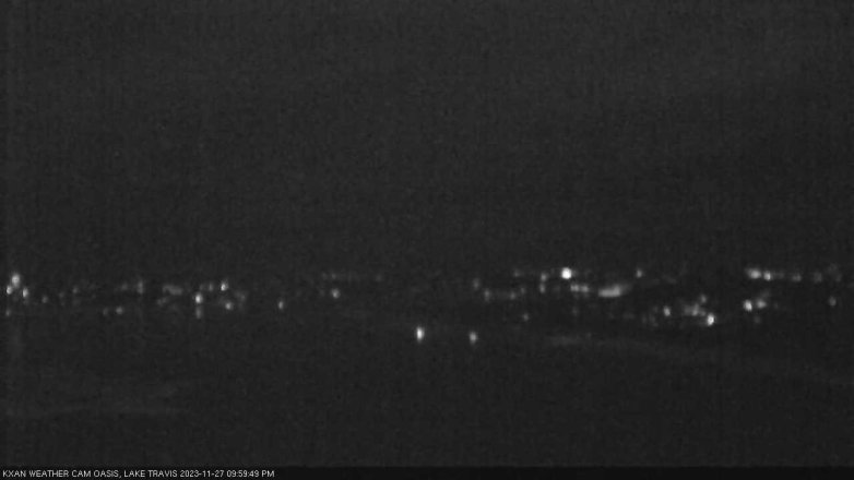 Lake Travis webcam, November 27, 2023 10:00 PM CT