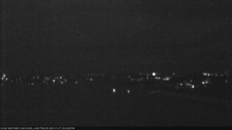 Lake Travis webcam, November 27, 2023 10:25 PM CT