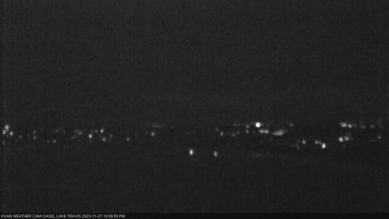 Lake Travis webcam, November 27, 2023 11:00 PM CT