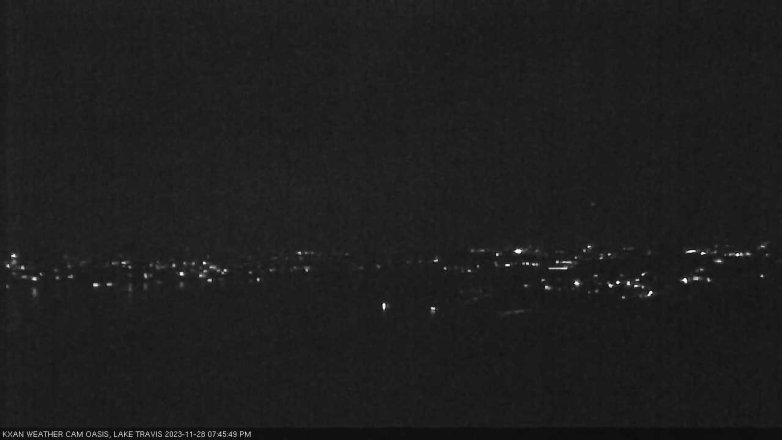 Lake Travis webcam, November 28, 2023 7:45 PM CT