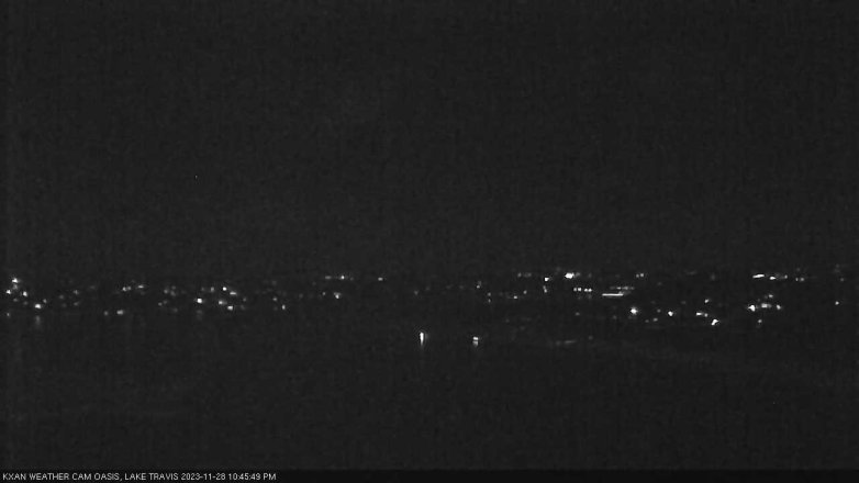 Lake Travis webcam, November 28, 2023 10:45 PM CT