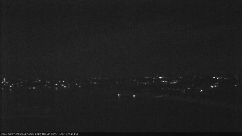 Lake Travis webcam, November 28, 2023 11:25 PM CT