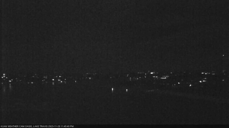 Lake Travis webcam, November 28, 2023 11:45 PM CT