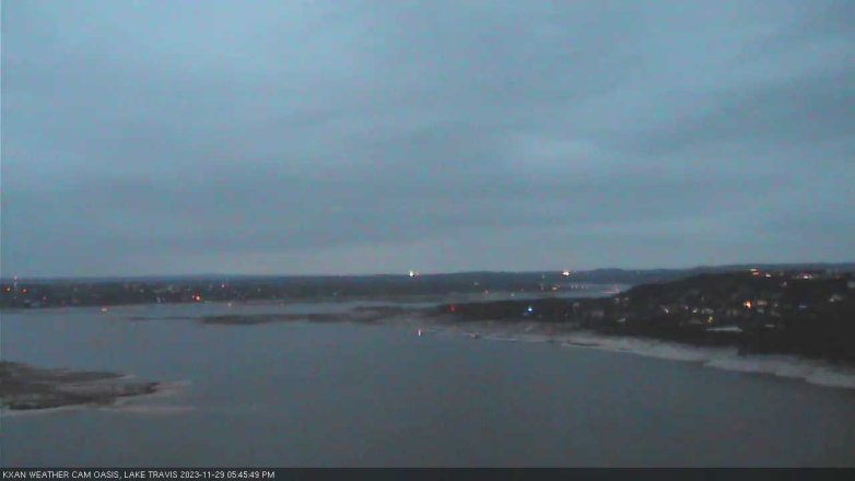 Lake Travis webcam, November 29, 2023 5:45 PM CT