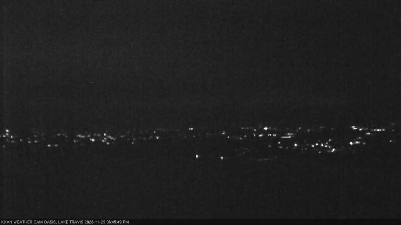 Lake Travis webcam, November 29, 2023 6:45 PM CT