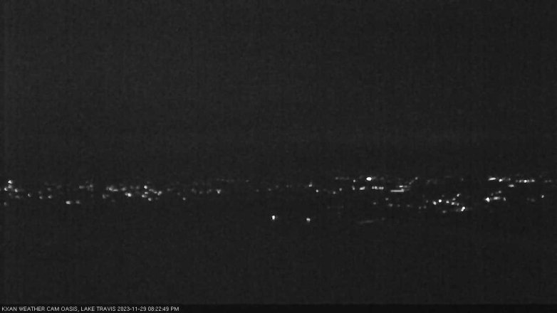 Lake Travis webcam, November 29, 2023 8:25 PM CT