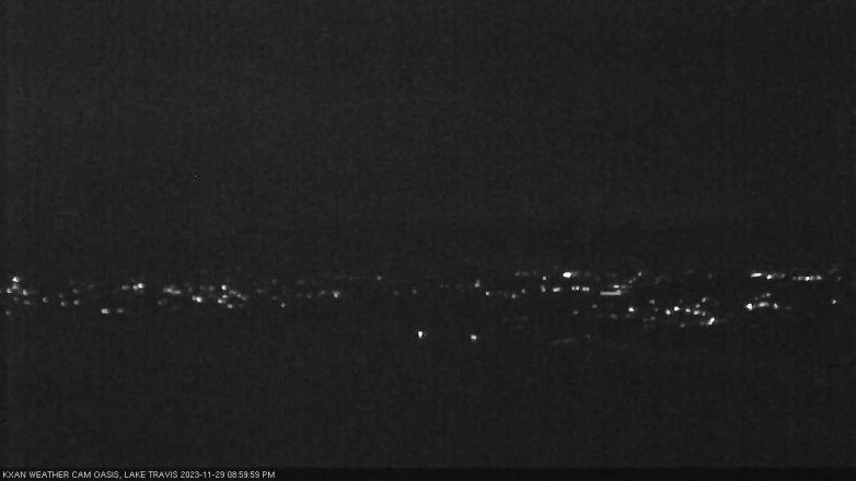 Lake Travis webcam, November 29, 2023 9:00 PM CT