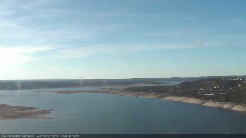 Lake Travis webcam, November 30, 2023 3:45 PM CT