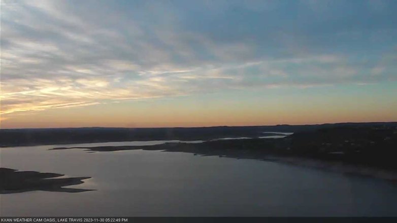 Lake Travis webcam, November 30, 2023 5:25 PM CT